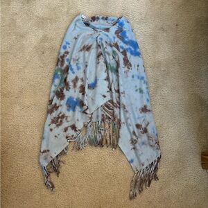 Acrobat tie dye pattern scarf / poncho / skirt
